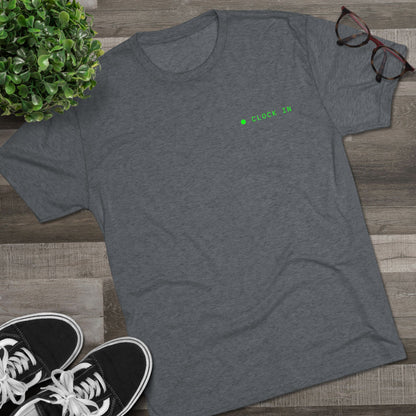 Minimal 'Hello, I'm' Green Dot Chest Tee - Casual Unisex Crew Shirt