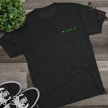 Minimal 'Hello, I'm' Green Dot Chest Tee - Casual Unisex Crew Shirt