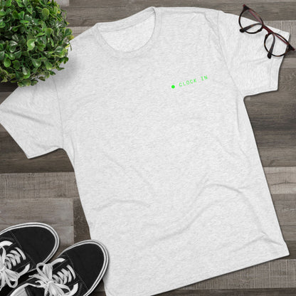 Minimal 'Hello, I'm' Green Dot Chest Tee - Casual Unisex Crew Shirt