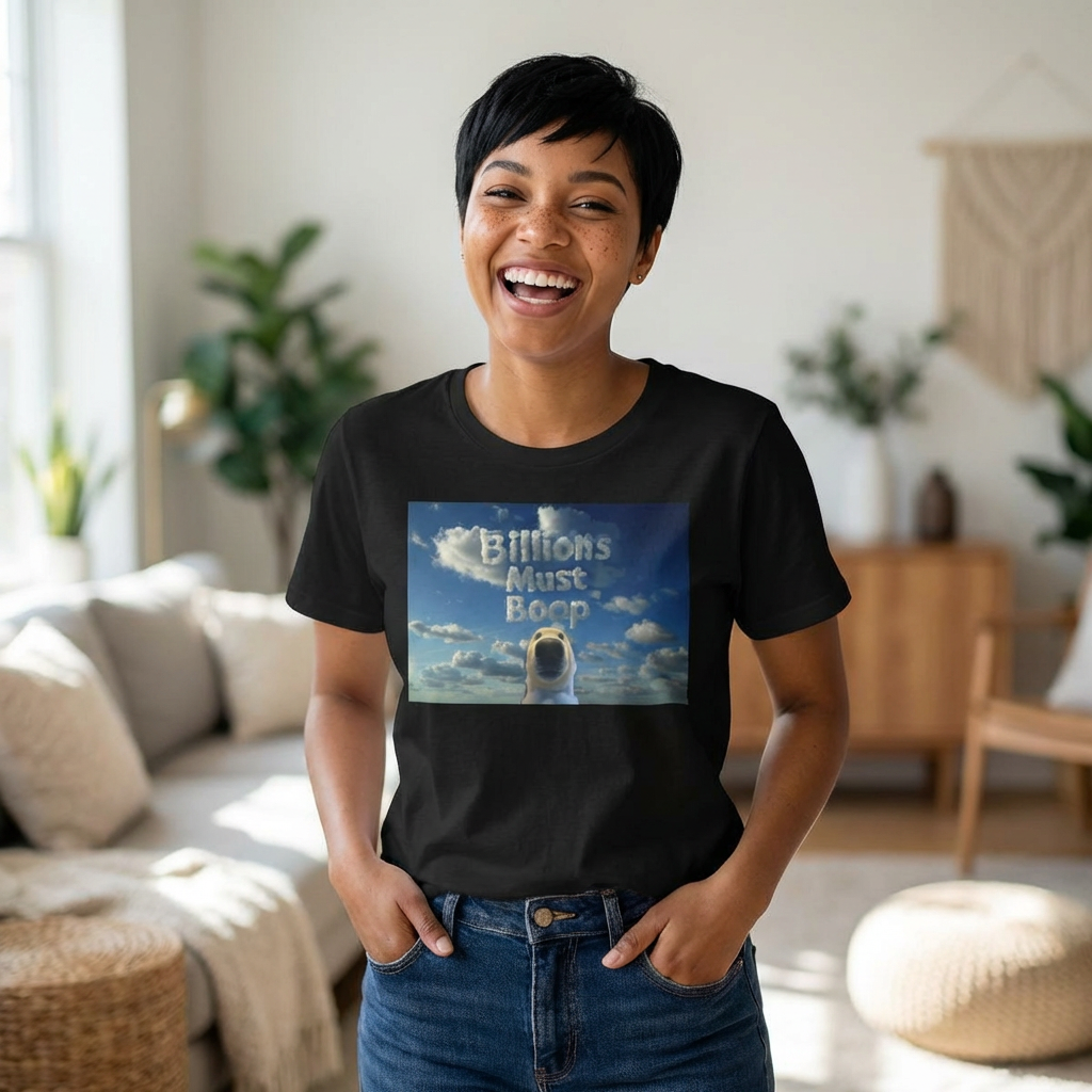 Boop Meme T‑Shirt — "Billions Must Boop"