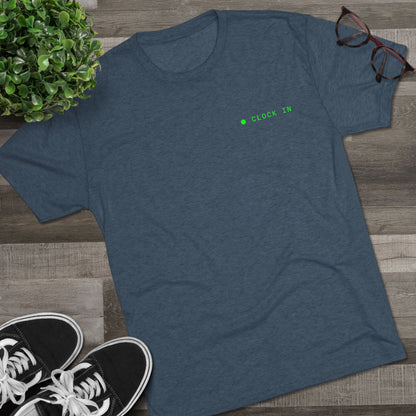 Minimal 'Hello, I'm' Green Dot Chest Tee - Casual Unisex Crew Shirt